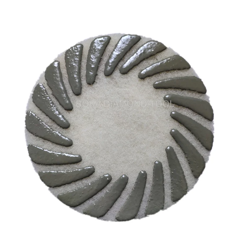 Premium Diamond Burnishing Polishing Pads With Felt For Grinding Concrete Stone Floor