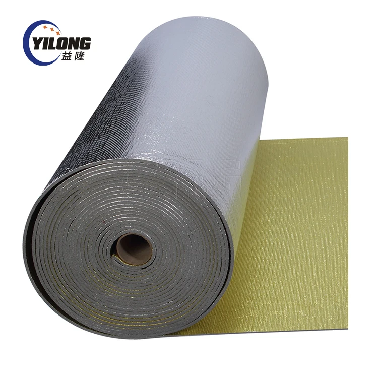 Foil liners sound deadening mat foam rubber pad roll material