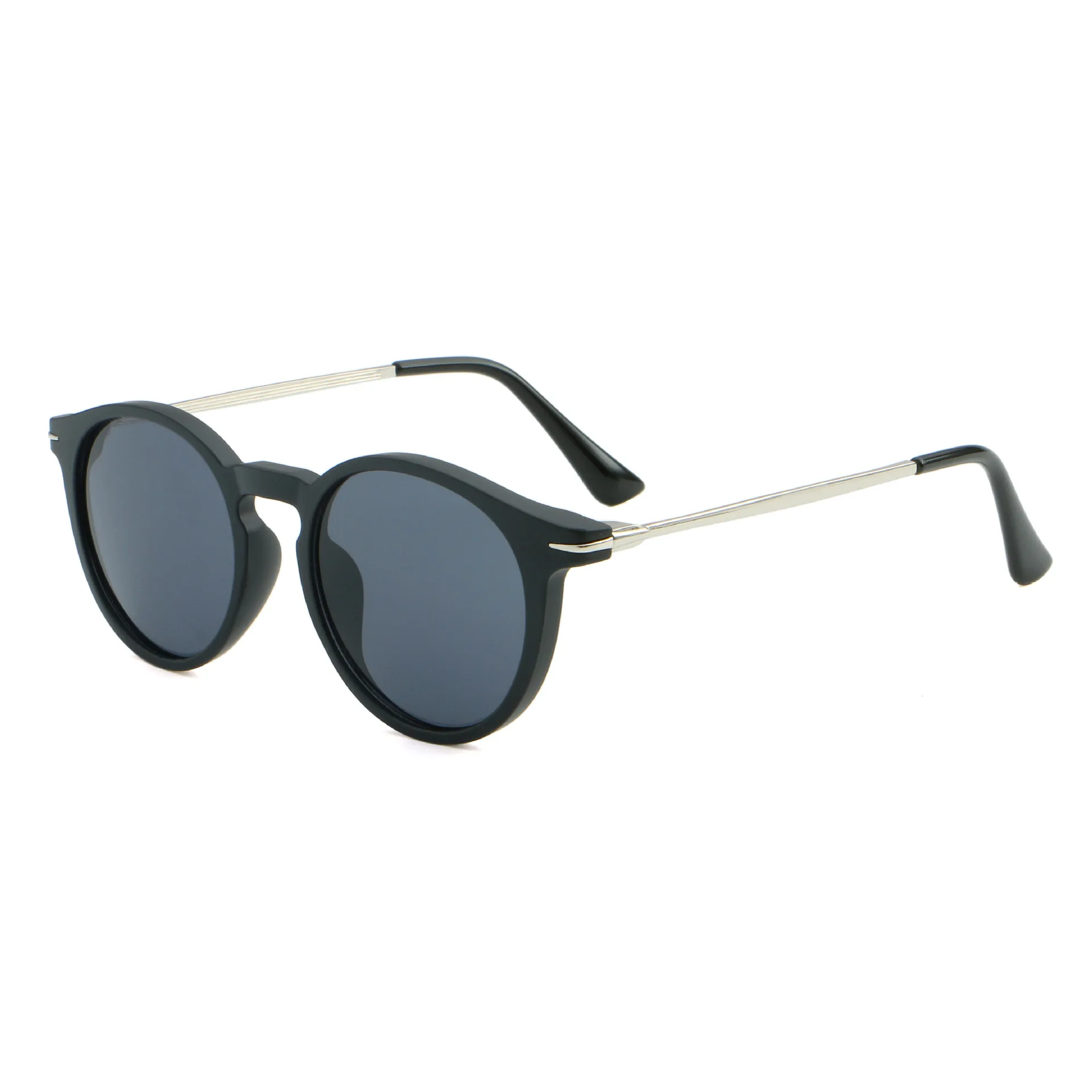 Factory UV400 custom logo sun glasses men women Retro Classic Round sunglasses 2024