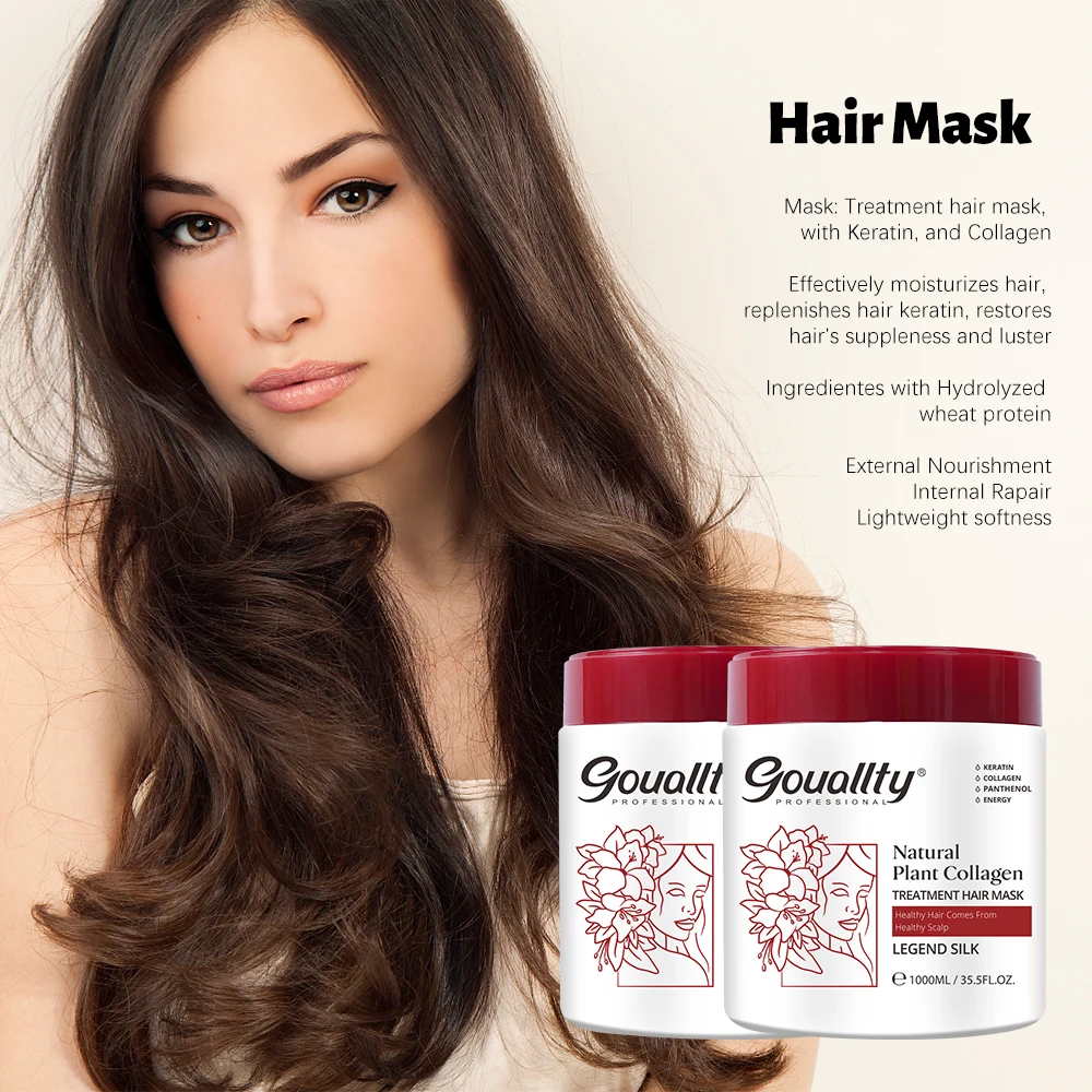 natural silk protein argan oil hair mask in hair treatment