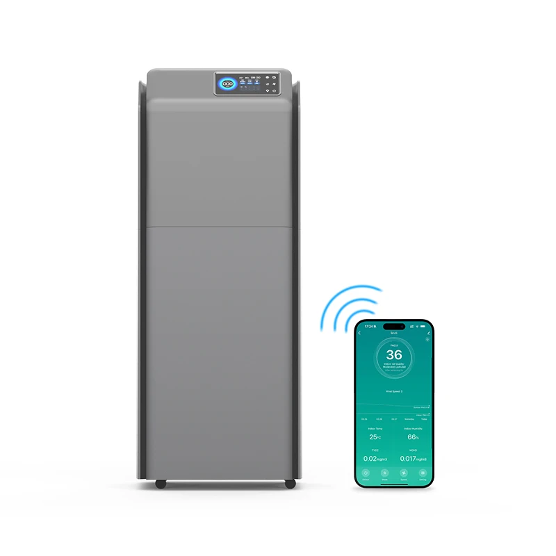 Portable 7 Fan Speeds Tuya Smart Wi-Fi Air Purifier For Home Allergies