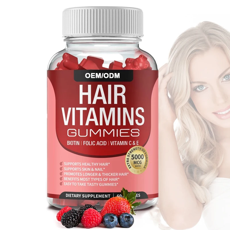 Customized New Product  Protein Supplement  Promotes Hair And Nail Growth Skin Protection Supplement Hair And Nails Gummy