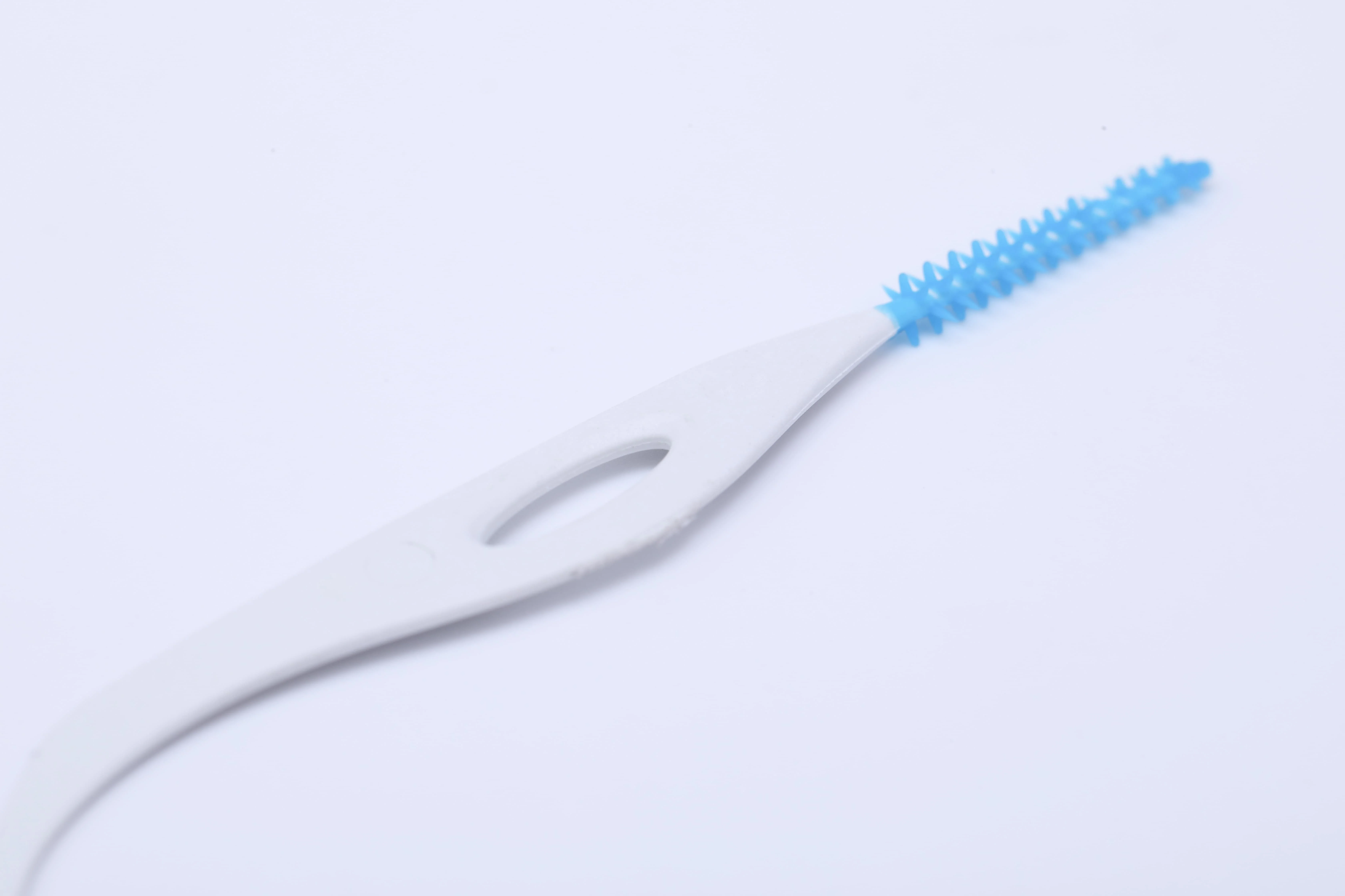Bird-shaped rubber interdental brush, dental hygiene soft toothbrush.