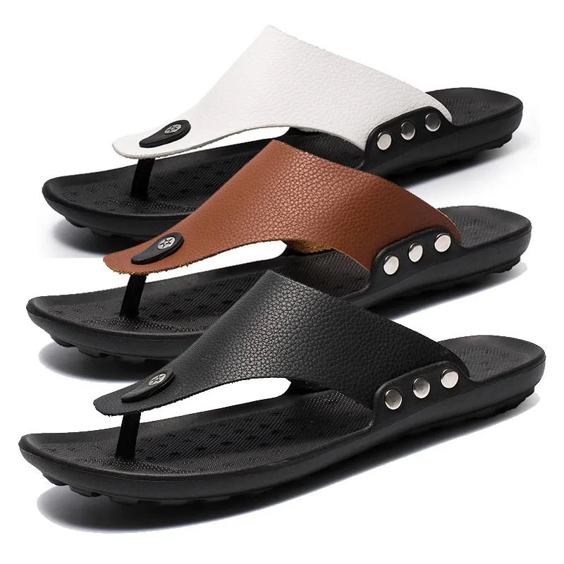 Summer Mens Beach Flip-flops Casual Travel Fashion Outdoor Slippers