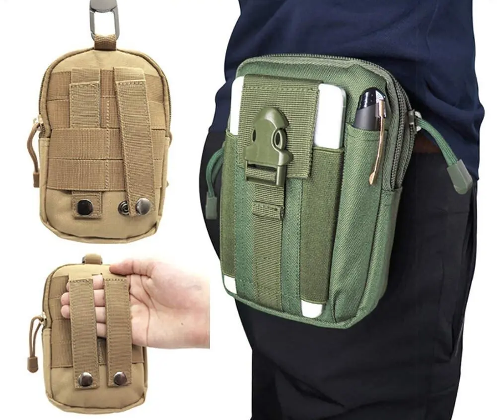 SinSky High Quality Tactical Molle Pouch Outdoor Men Waist Bag Utility Gadget Phone Organizer Bag Multifunctional Bag