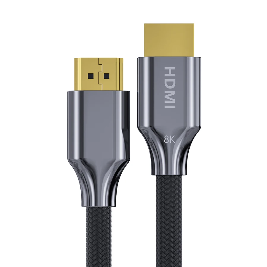 
HDMI 8K Cable High Speed Gold Plated TV HDMI 2.1 Cable Braided 60Hz 4K 3D Ultra HD Video Audio Cable 