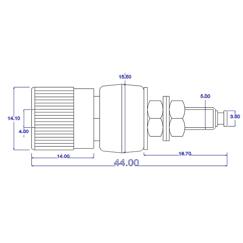 Cleqee 1 5Color 4mm Nickel Plated Panel Socket  Binding Post Banana Jack Plug
