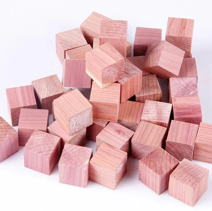 Hot sale Red Cedar wood accessories  audit Cedar Cubes