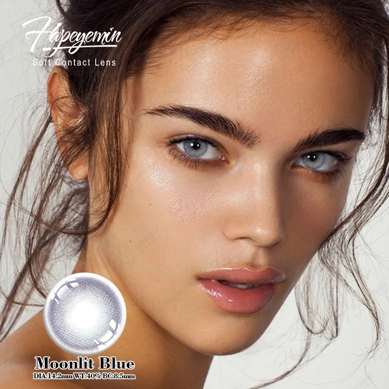 Yearly Cosmetic Beautiful Big Pupil Soft Eyes Pupilentes De Colores Lentes De Contacto Colored Contact Lenses
