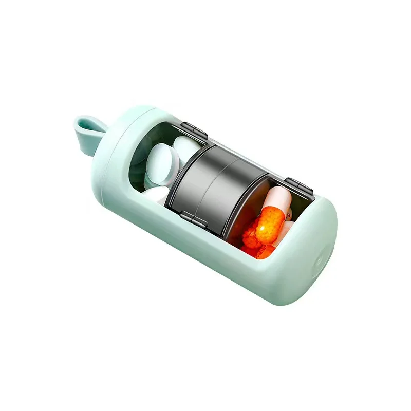 JK-YH-008 Wholesale Portable Weekly Small Cute Mini Box Prescription Pill Container Travel Case Pill Storage Cases