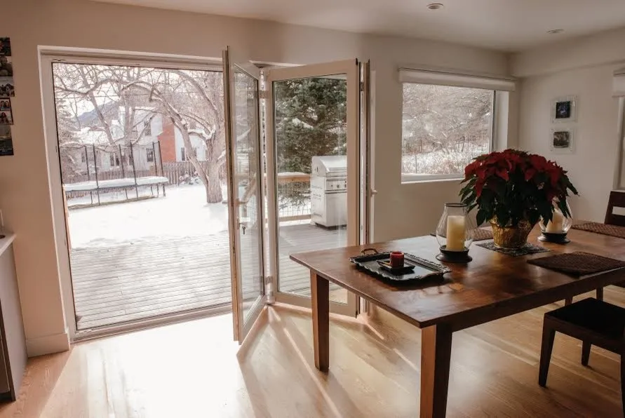 Soundproof Exterior Patio Door Bi fold Aluminium Glass Folding Door Waterproof Accordion Door