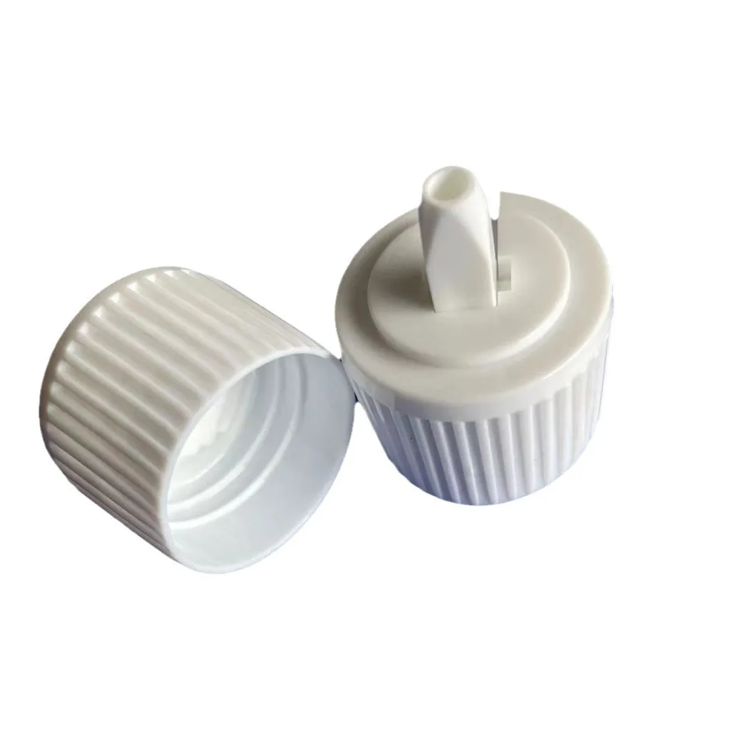 custom cosmetic packaging bottle Flip cover plastic toner lotion shampoo turret spout cap 20mm 24mm 28mm for Detergent Bottle