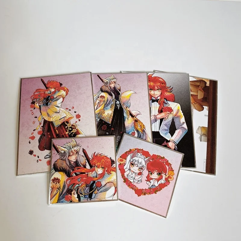 Customized Signature Board Japanese Animation Pattern Shikishi Board