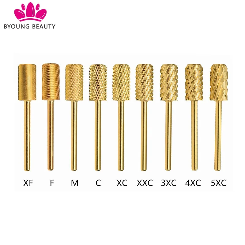 Hot Sale 3/32' Large Barrel Chamfer Tungsten Carbide Milling Cutter for Electric Manicure Pedicure Cuticle Clean Nail Drill Bit