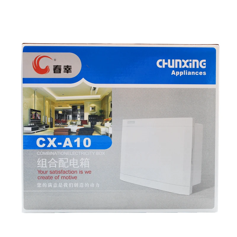 Chunxing ABS 10 Way Circuit Breaker Electrical Equipment Supplies Plastic Enclosure Electrical Power Distribution Box