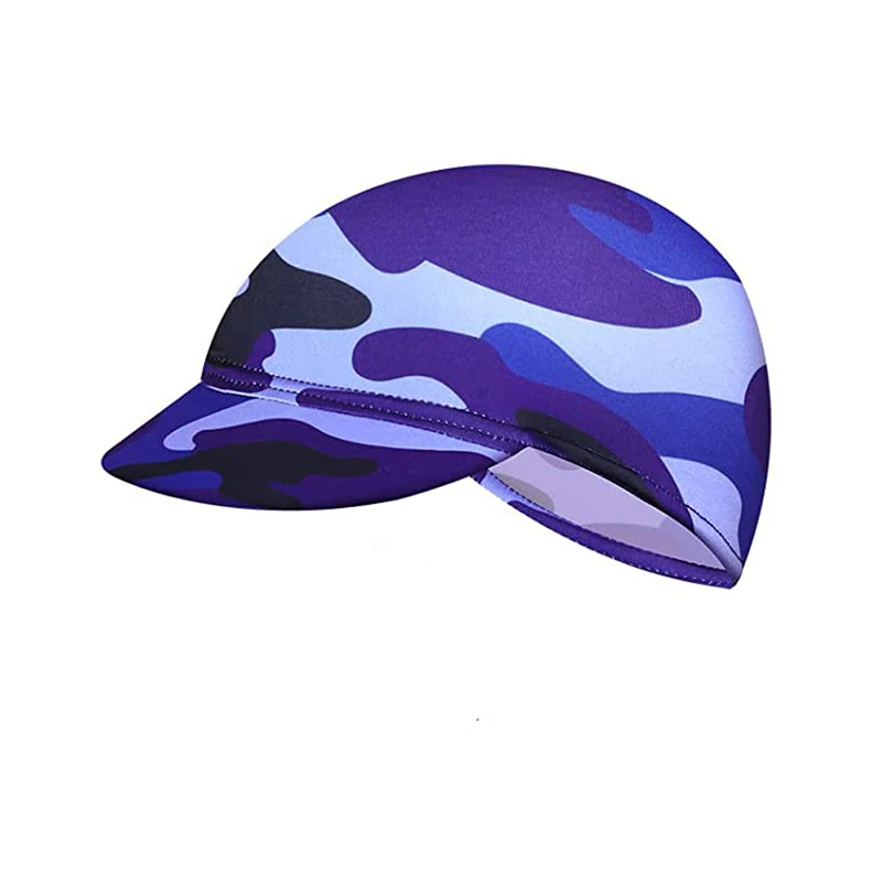 Unisex Quick-Drying Sports Cycling Cap with Visor Brim Camouflage Outdoor Hat and Headwear