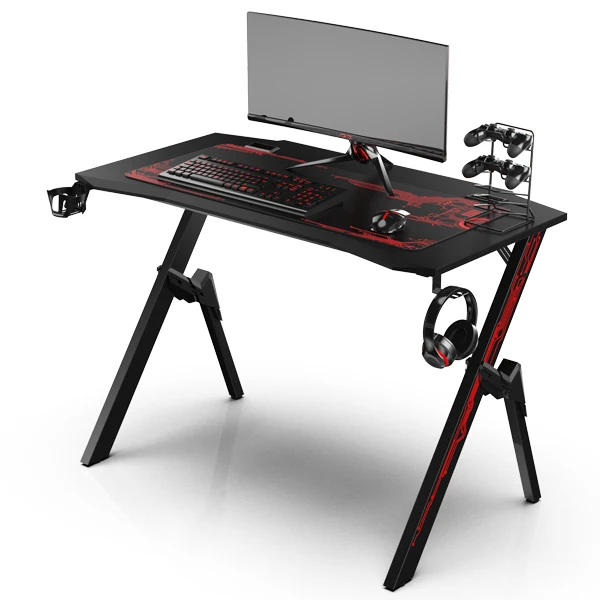 
Wholesale Gaming PC Desk Computer Racing Table Wood Top Metal Legs 