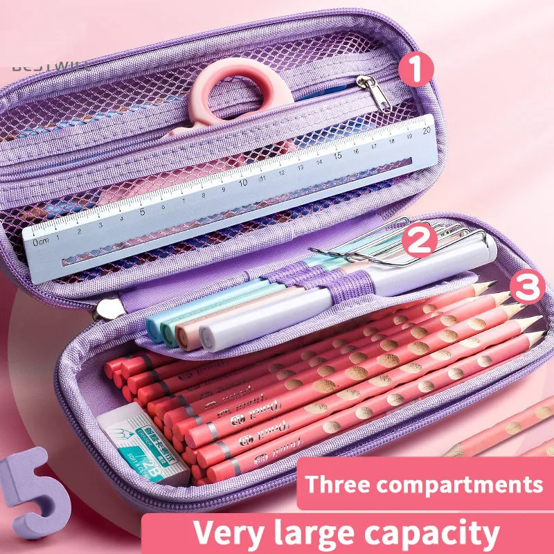 EVA Cute Stationery Bag Small Fresh Pencil Bag Gift Case Shell Case for School Nice Cartoon for Kids pencil case