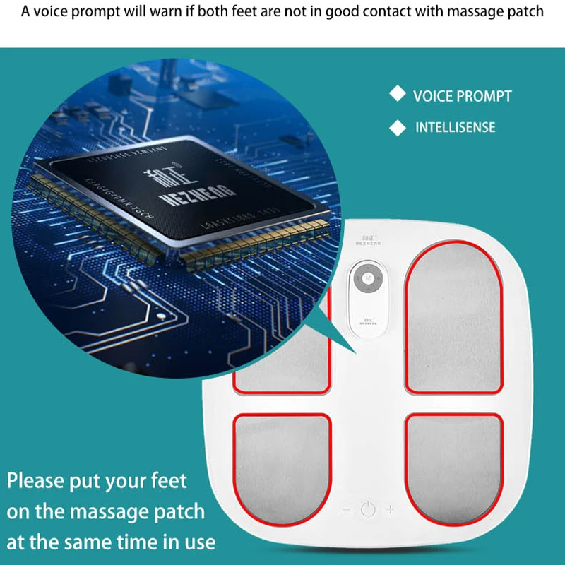 2021 Vibrating Electric EMS Pulse Shiatsu Foot Spa Massager with Remote Control