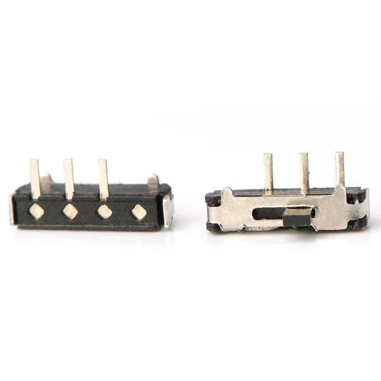 Right Angle 1P2T 2.0MM Height MSK12D18G-2H Micro Slidie Switch 3 Pins PCB Sliding Switch Mini