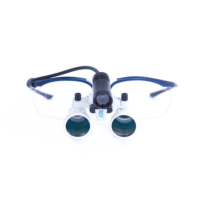 TAOS NS2.5x dental surgical binocular loupes magnifying glasses medical equipment with led light 21x