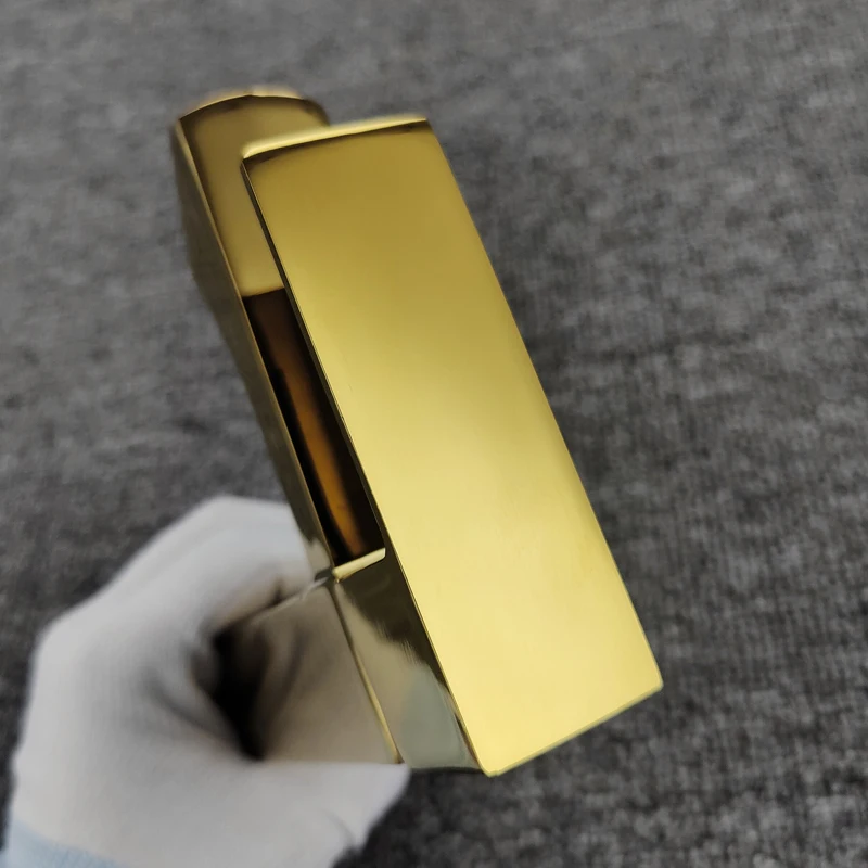 Square Design Brass Cartridge Zinc alloy body Zinc alloy handle Single cold basin faucet gold Tap