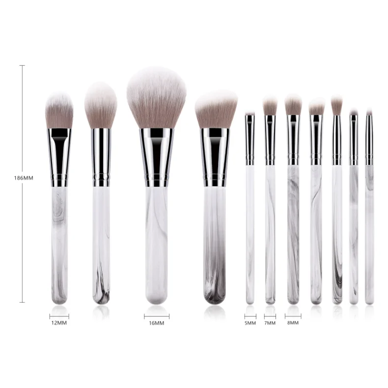 Air Custom Branding Naked Ruby Face Multicolor Wholesale 12 Pcs Hot Selling Liquid Glitter Makeup Brush Set With Box Bags