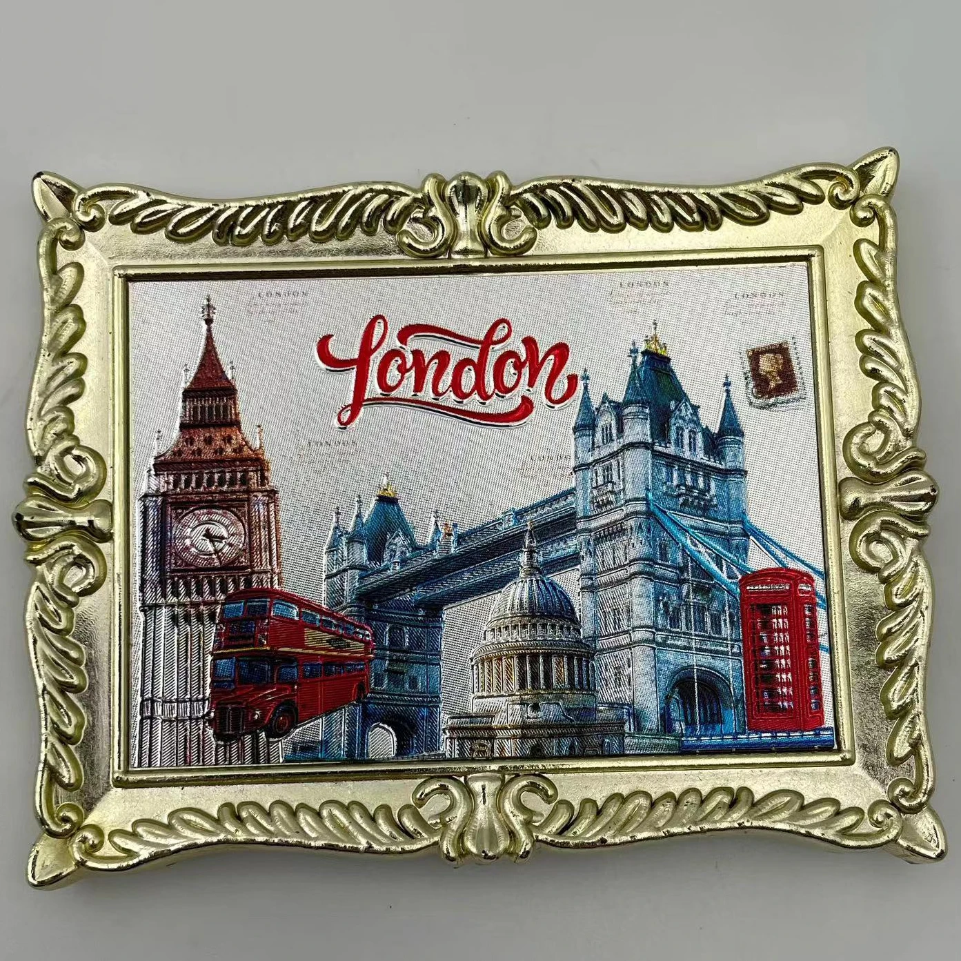 3d aluminium paper blank photo frame acrylic fridge magnet suvenir
