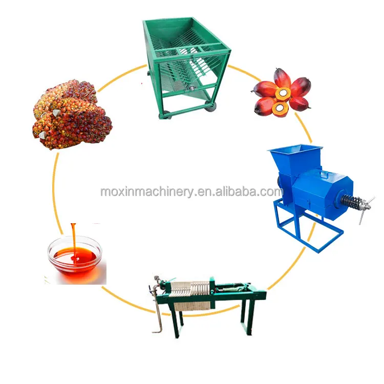 Moxin Nigeria Automatic Palm Oil Press Plant New Product Manufacturing Plant Palm Fruit Oil Press Machine Line