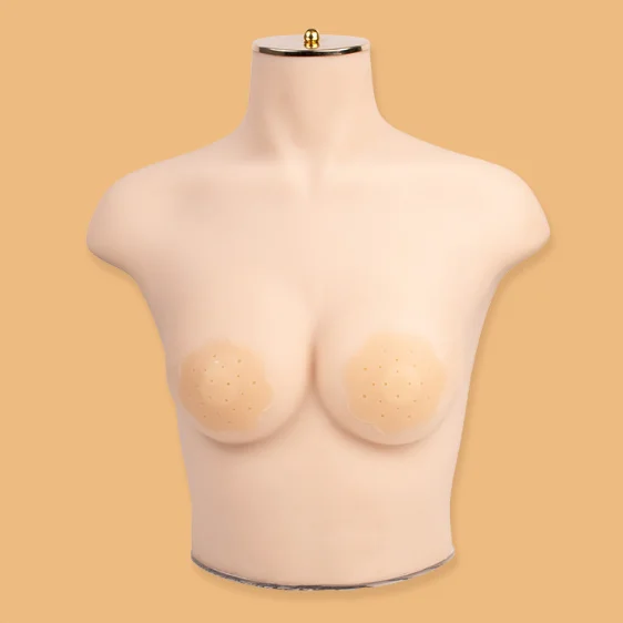 sexy beauty custom pasties nipple covers wholesale self-adhesive silicone thin faux pierced nipple covers for women