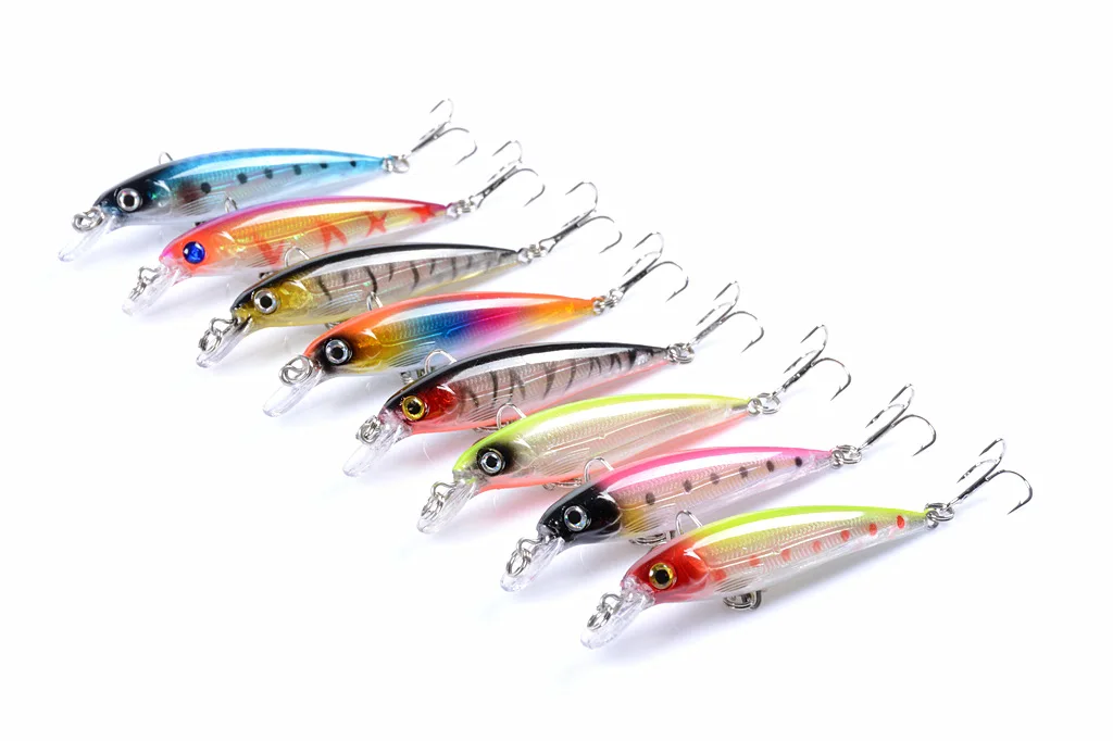 Jetshark 8colors 9cm/7.3g Long Casting Sinking Minnow Hard Fishing Lure floating minnow lure