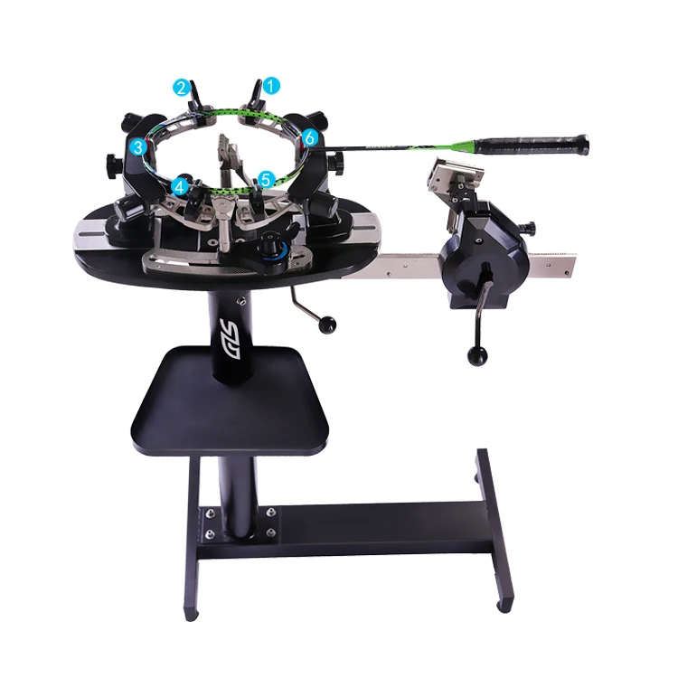 GLS-16405 vertical stand manual badminton tennis racket string winding tying stringing machine