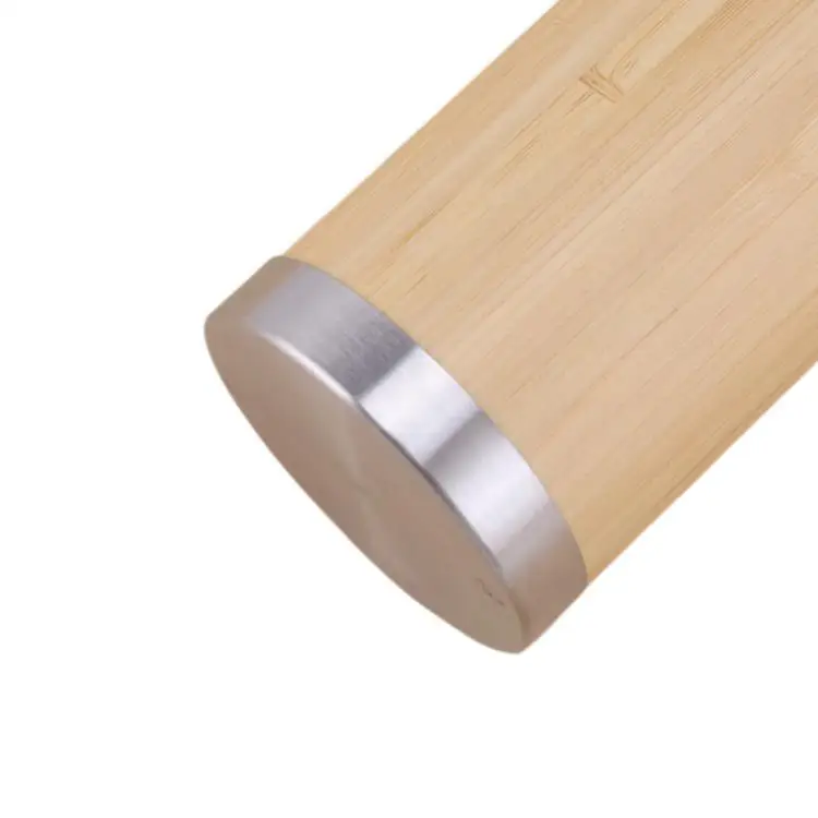 304 Stainless Steel Smart Bamboo Shell Straight Office Coffee Cup Bamboo Shell Cup Thermos Cup