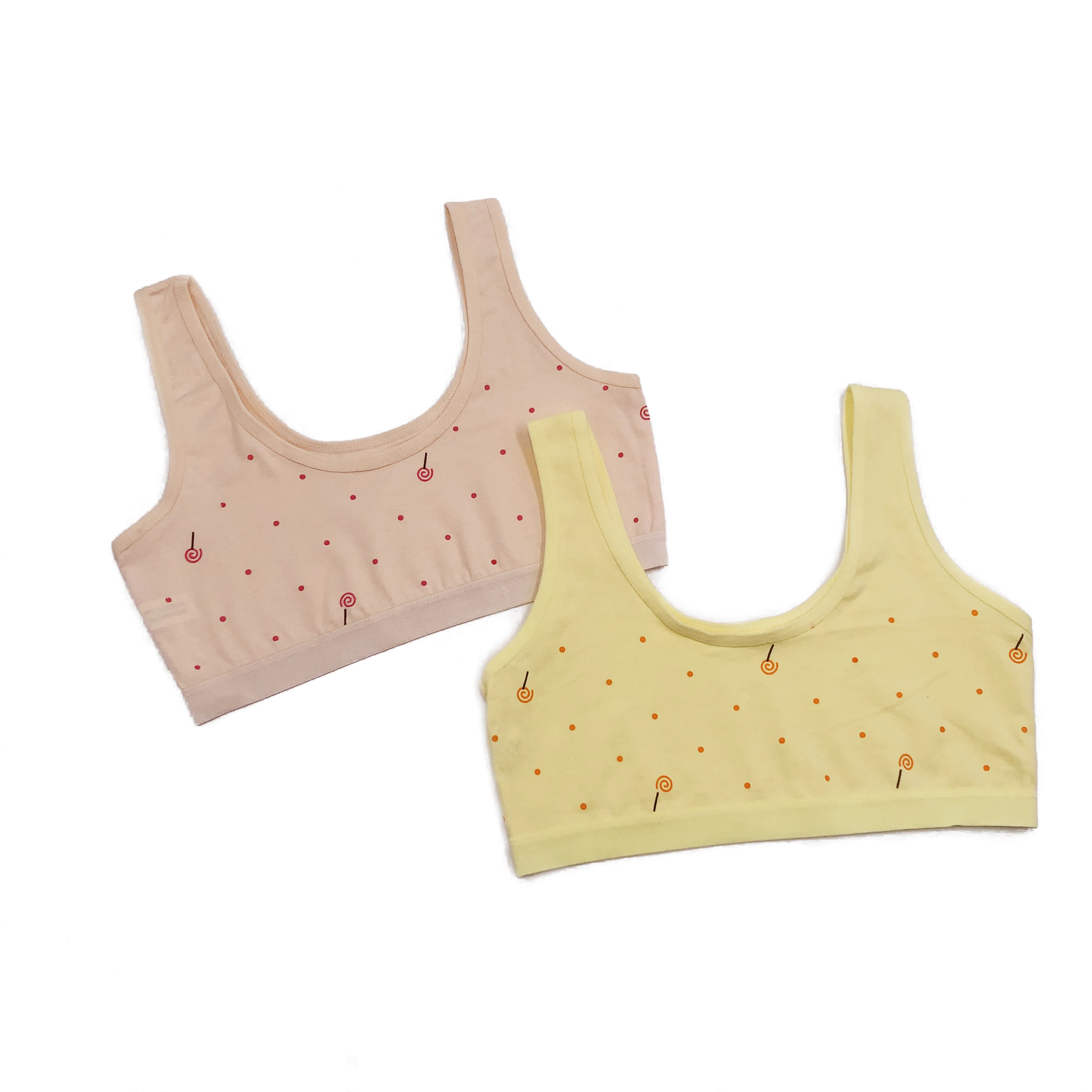 2022 New High Quality Girls Underwear Bra Cute Fashion Design Underwear For Kids Girls Cotton Bra Wholesale