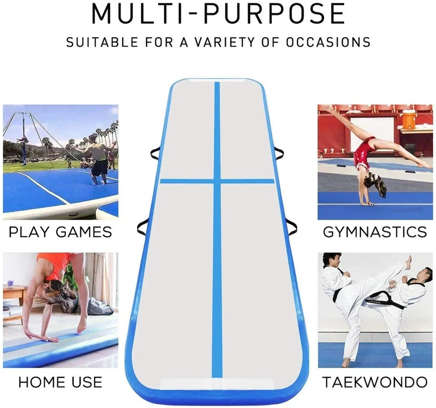 yoga Floating Pool Water Trampoline Inflatable Air Track Mat Gym Acrobatics Mat Airtrack Floor Gymnastics Tumbling Mat