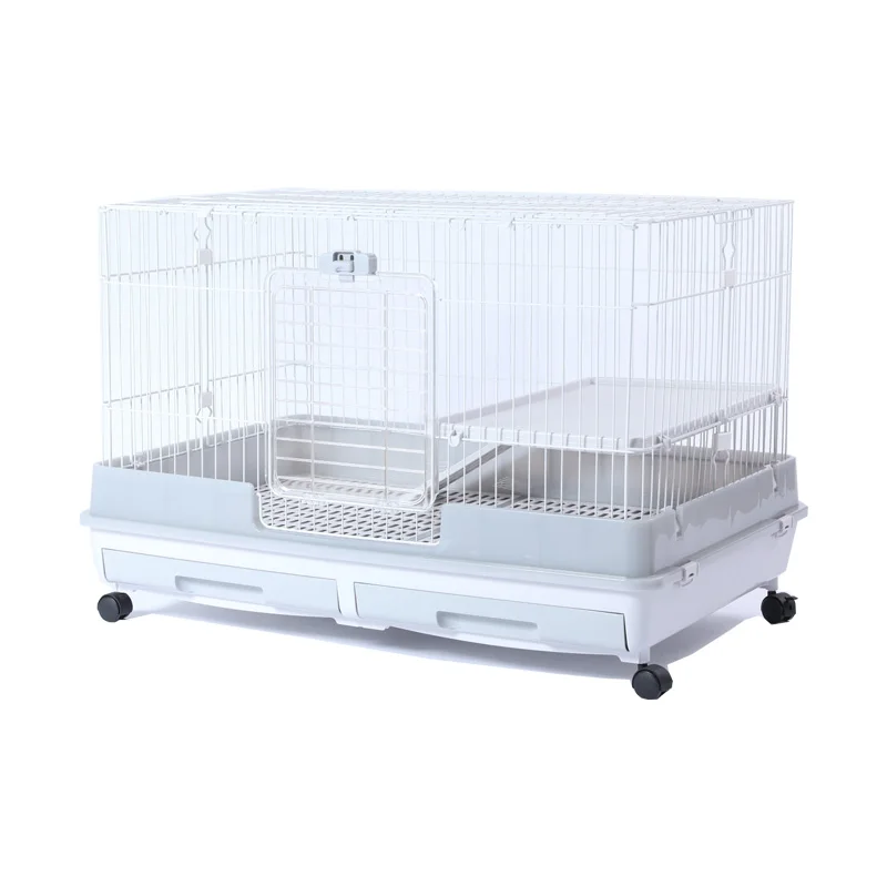 Luxury Fashion Pet Houses of Wheels Indoor Large Cage Small Animals House Metal Rabbit Cage