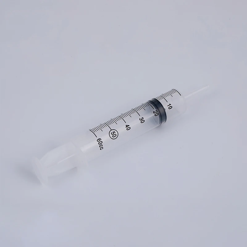 Medical Thumb Control Ring Syringe Flat Top Piston Syringe Bulb Irrigation Syringe