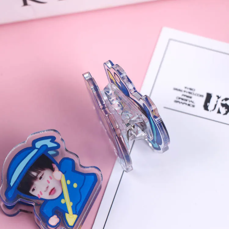 Custom Design Memo Paper Journal Planner Notebook Reminder Note Stationery Acrylic Clip