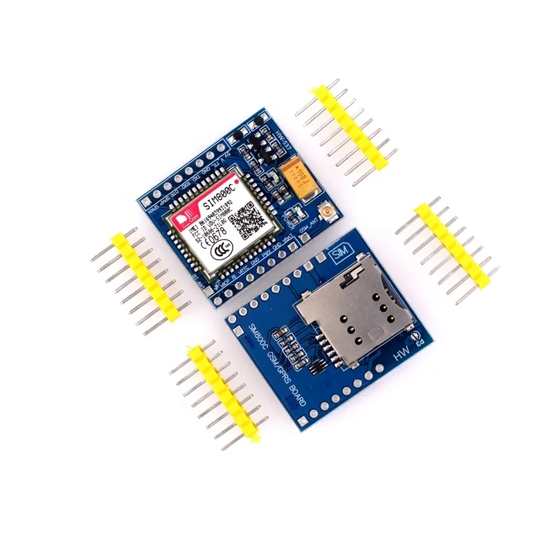 HW-537  Wireless GSM GPRS Module 5V 3.3V TTL single-chip pcba board 51 microcontroller IPEX SIM800C