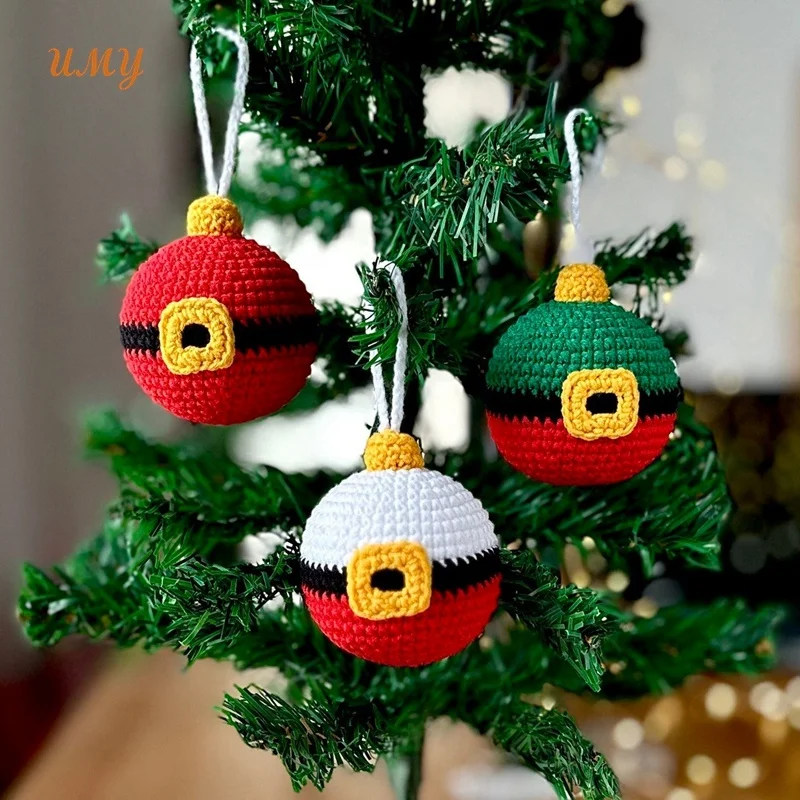 Bolas Articulos Arboles Adornos De Navidad безделушки рождественские подарки Санта-Клауса украшения для вязания крючком мяч дерево дома