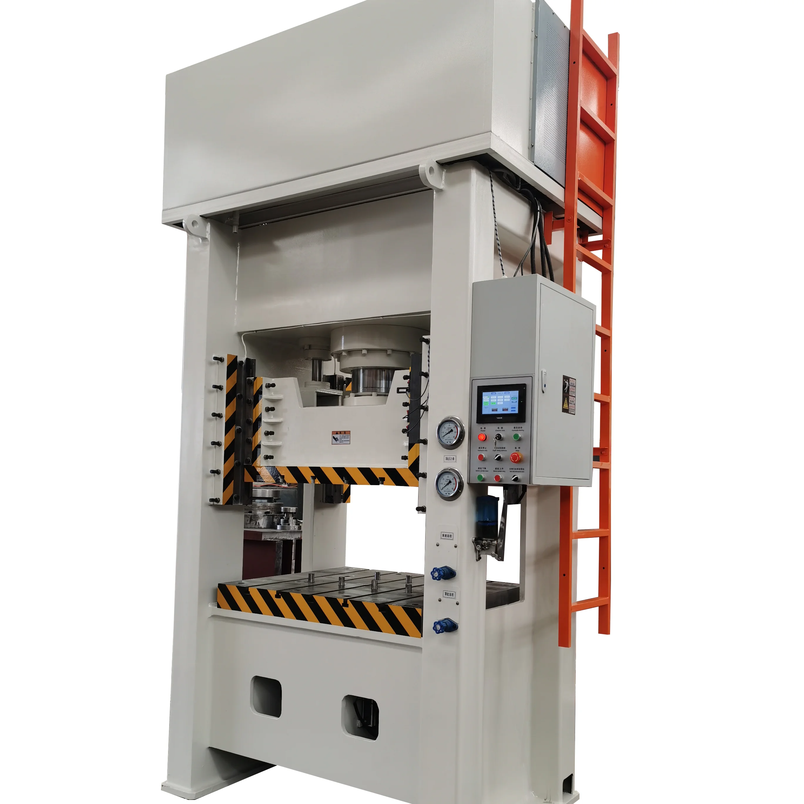 200 ton hydraulic press brake punching  H frame machine bigger worktable Eject cushion fast cylinder