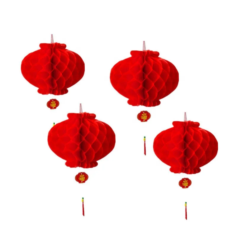 diameter 13-60cm outdoor wall chinese decorative new year hanging red Spring Festival Paper Lantern paper Lanterns decorative