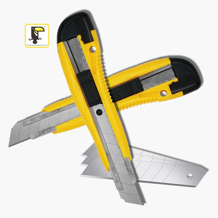 Cutter Knife Plastic ABS 18mm Quick-Change Blades Utility Knife Sliding Blade Knife