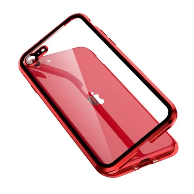 
 Магнитный чехол с металлической рамкой для телефона iphone se, чехол с полным покрытием 360 градусов, магнитный Прозрачный чехол для телефона Iphone 11/11pro/11 pro max  