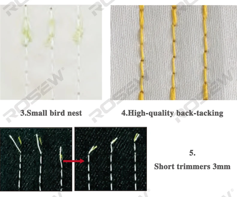 GC-R9NF Digital Double Step Motor Touch Screen Lockstitch Sewing Machine With Sealed Oil Pan Pattern Stitch