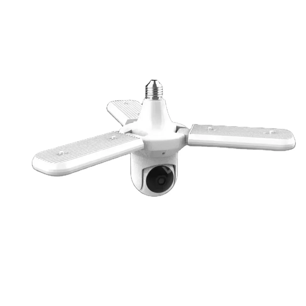 Камера с лампой клевера 2MP/4MP E27 E26 мини-камера ночного видения Wi-Fi IP-камера домашней безопасности PTZ Cctv AI обнаружения человека YILOT