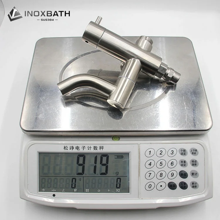 Euro style shower mixer bathroom rail kit SUS 304 cold water mixer shower set