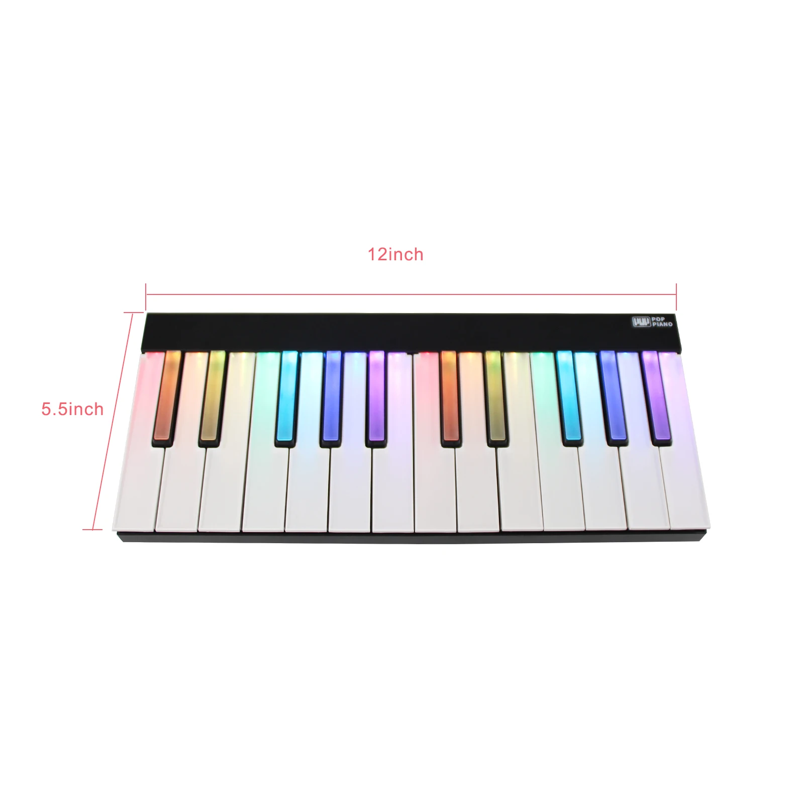 Mini Piano Music Keyboard - Electric Kids Piano Keyboard 24 Key with Light, Digital Pop Piano Keyboard