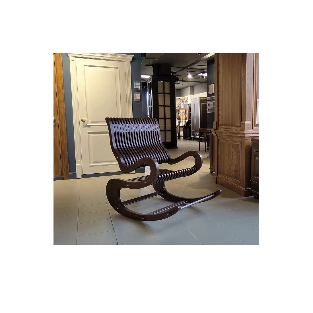 Luxury SHERRINGFORD Modern style comphortable Rocking chair Plywood furniture Living room Snag