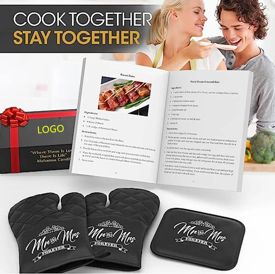Mr.&Mrs Happy lover Couple Aprons Engagement Wedding Anniversary Gifts Valentine Day Grill Baking Kitchen gift box sets
